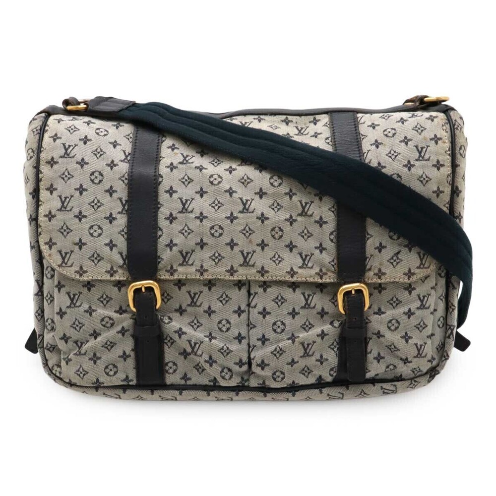 LOUIS VUITTON Monogram Sac Maman Shoulder Bag Mothers Crossbody Blue